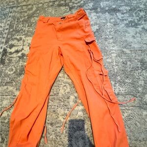 Orange cargo jeans!!